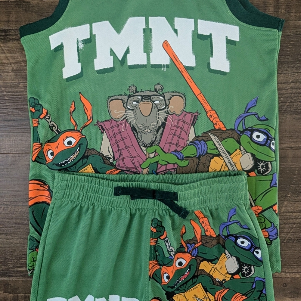 Nickelodeon TMNT Teenage Mutant Ninja Turtles Basketball Jersey 2-Piece Set